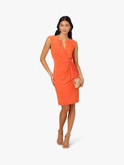 Adrianna Papell Red Keyhole Jersey Short Dress - Image 4 of 6