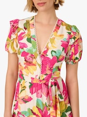 Adrianna By Adrianna Papell Pink Printed Short Dress - Image 5 of 7