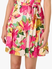 Adrianna By Adrianna Papell Pink Printed Short Dress - Image 7 of 7