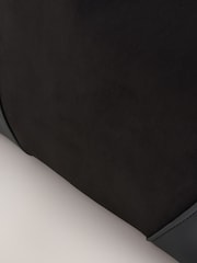 Black Faux Suede Mix Charm Shoulder Bag - Image 4 of 5