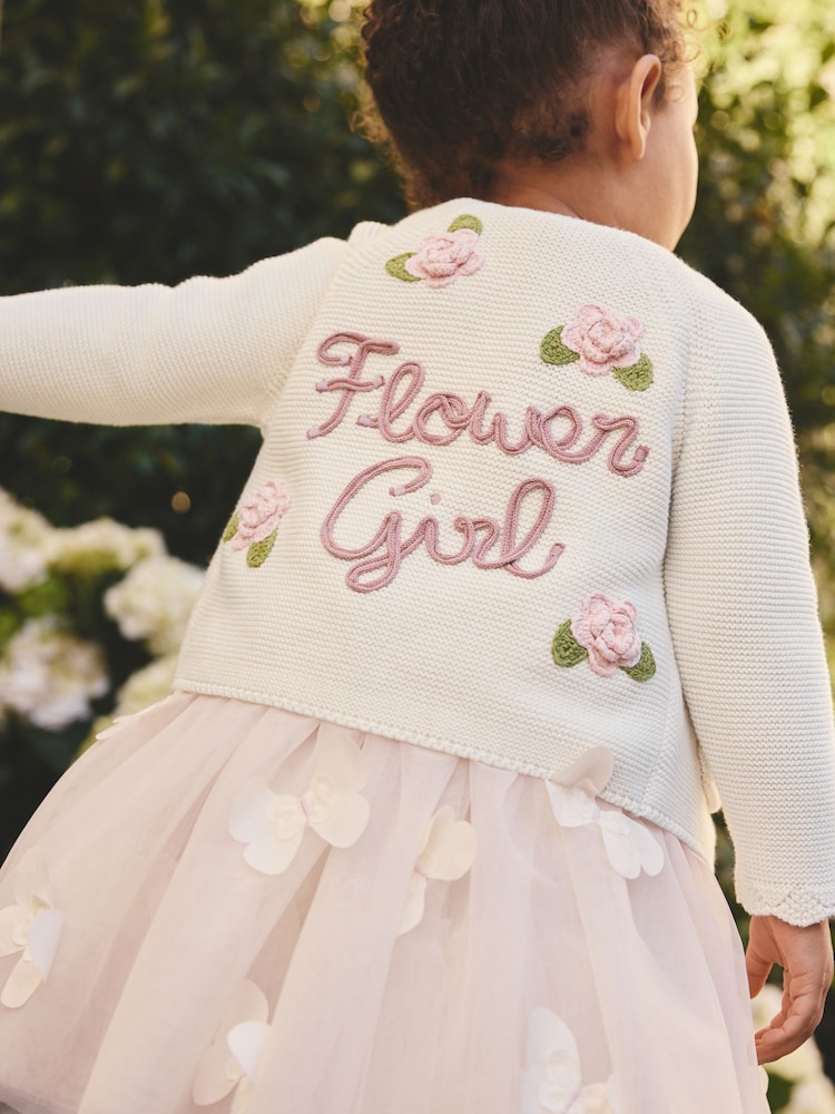 Ecru Flower Girl Occasion Cardigan (3mths-7yrs) - Image 1 of 7