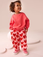 Red Heart Textured Barrel Leg Trousers (3mths-7yrs) - Image 3 of 7