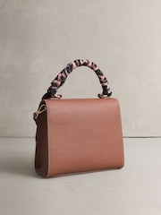 Tan Brown Scarf Hand Held Bag - Image 6 of 9