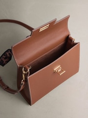 Tan Brown Scarf Hand Held Bag - Image 7 of 9