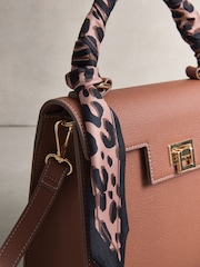 Tan Brown Scarf Hand Held Bag - Image 8 of 9