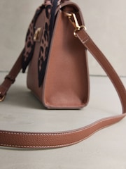 Tan Brown Scarf Hand Held Bag - Image 9 of 9