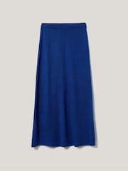 Jigsaw Blue Linen Knitted Skirt - Image 6 of 6