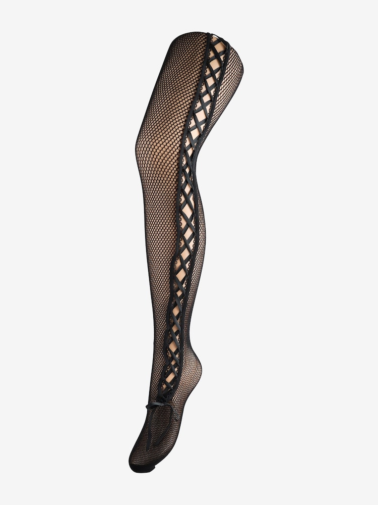 Ann Summers Lace Up Back Fishnet Tights - Изображение 1 из 2