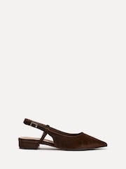 Linzi Brown Clasica Low Heeled Slingback Courts - Image 2 of 5