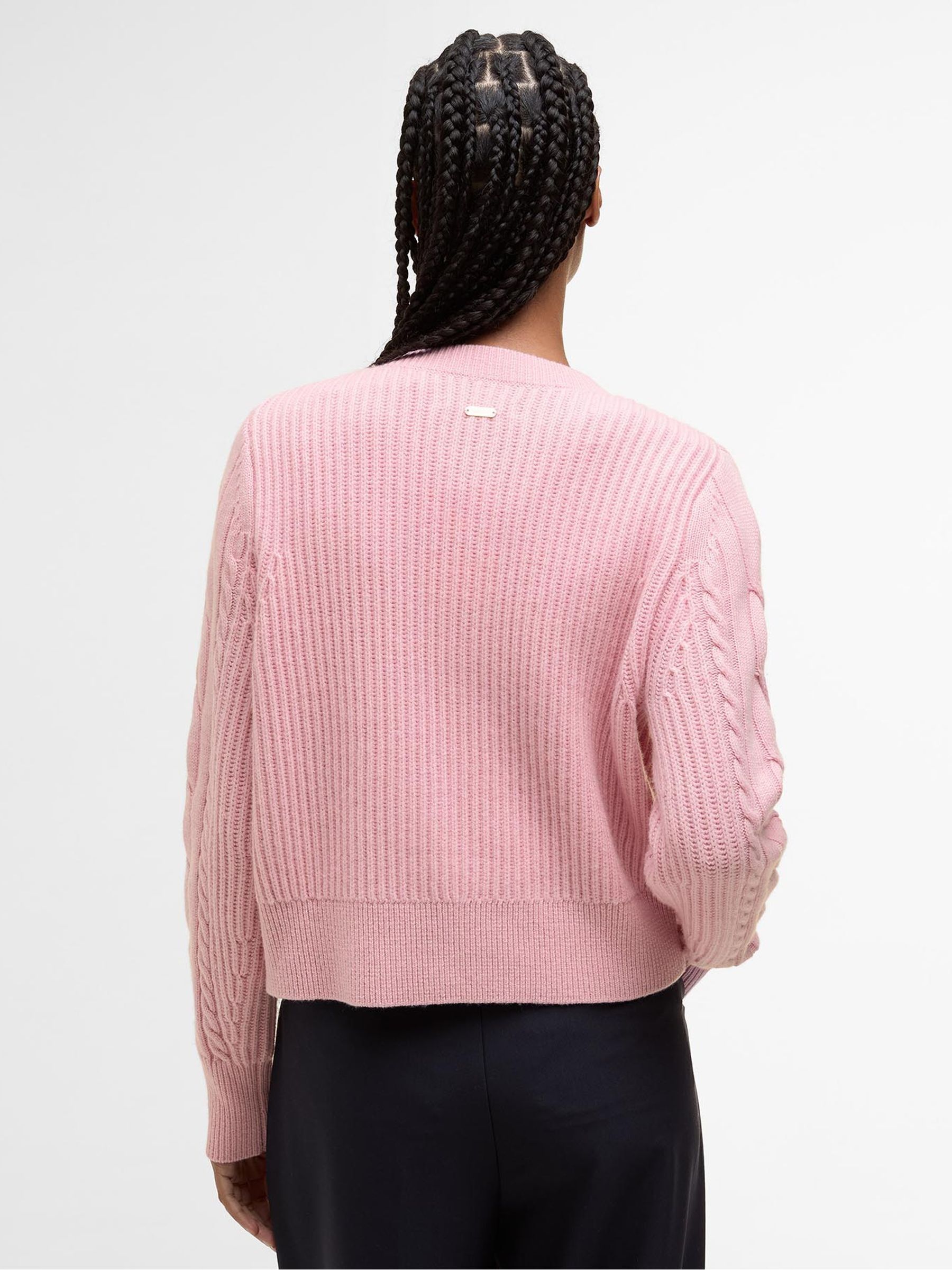 Buy Barbour® Pink Elina Knitted Cardigan from the Next UK online shop