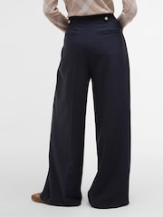Barbour® Blue Avery Wide Leg Trousers - Image 3 of 6