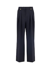 Barbour® Blue Avery Wide Leg Trousers - Image 5 of 6