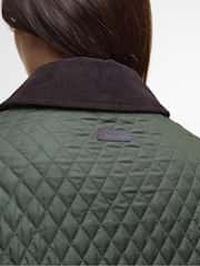 Barbour® Green Oakham Quilted Coat - Image 7 of 9