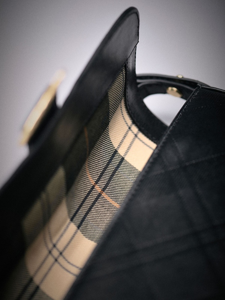 Barbour® Black Rosa Deboss Leather Cross-Body Bag - Image 7 of 7 Barbour® Black Rosa Deboss Leather Cross-Body Bag - Image 7 of 7