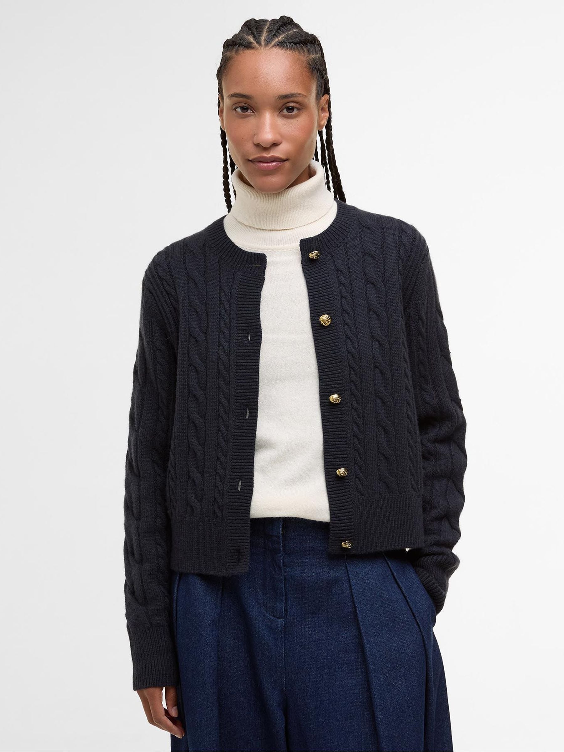 Buy Barbour® Blue Elina Knitted Cardigan from the Next UK online shop