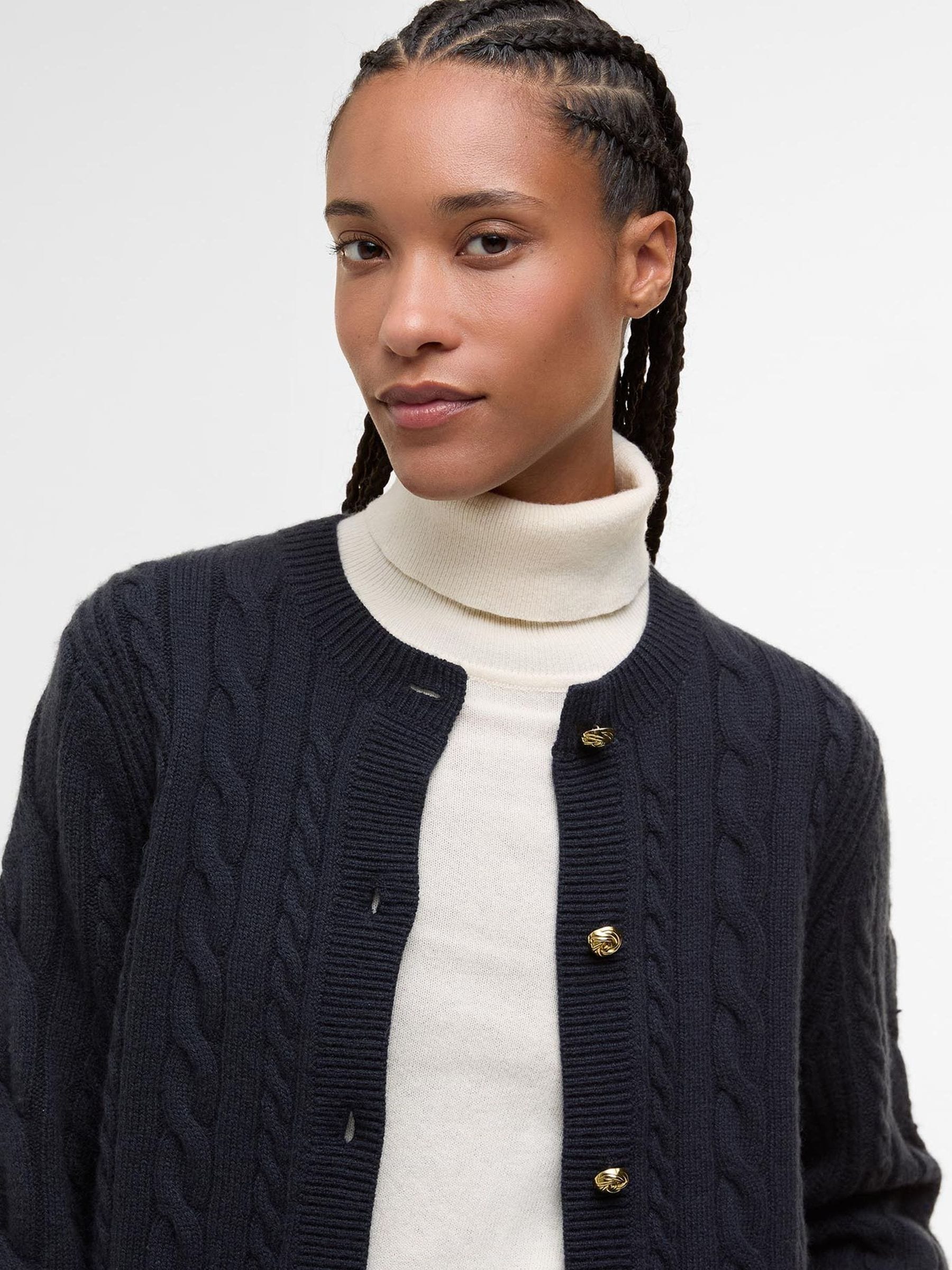 Buy Barbour® Blue Elina Knitted Cardigan from the Next UK online shop