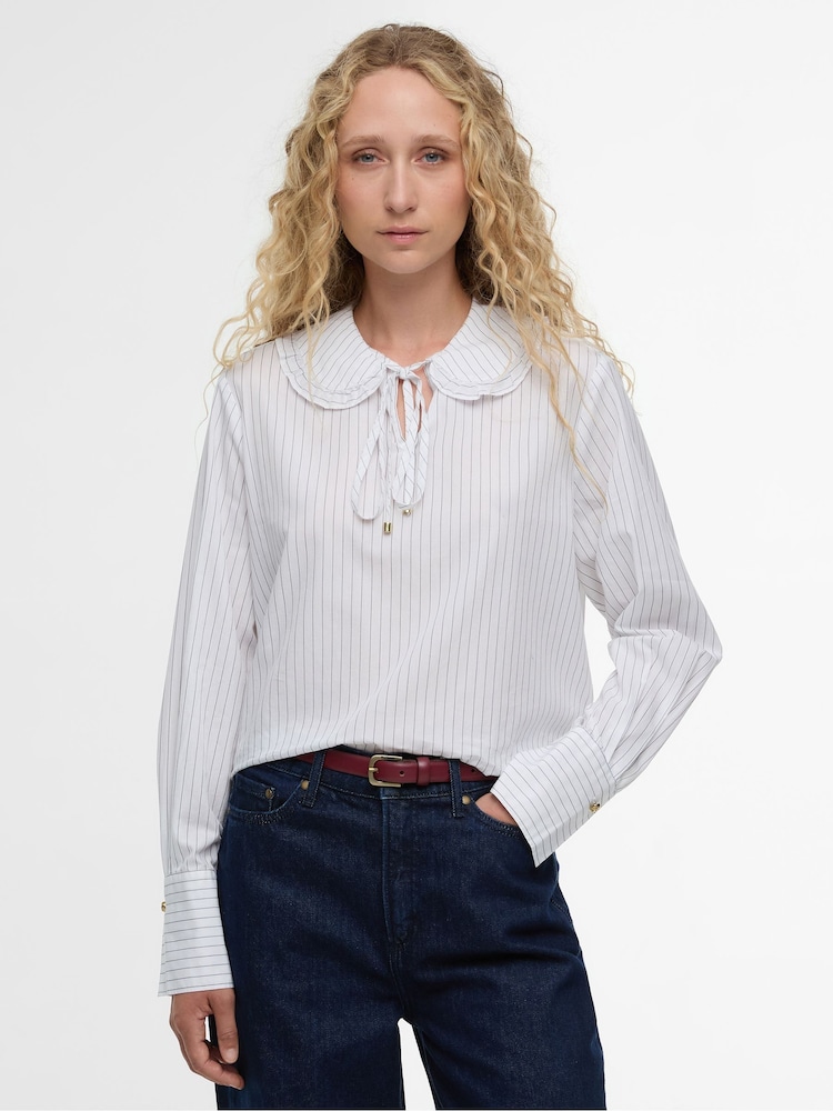 Barbour® White Avery Blouse - Image 1 of 5 Barbour® White Avery Blouse - Image 1 of 5