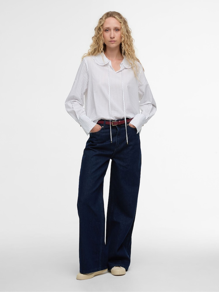 Barbour® White Avery Blouse - Image 2 of 5 Barbour® White Avery Blouse - Image 2 of 5
