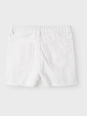 Name It White Mom High Waisted Denim Shorts - Image 4 of 4