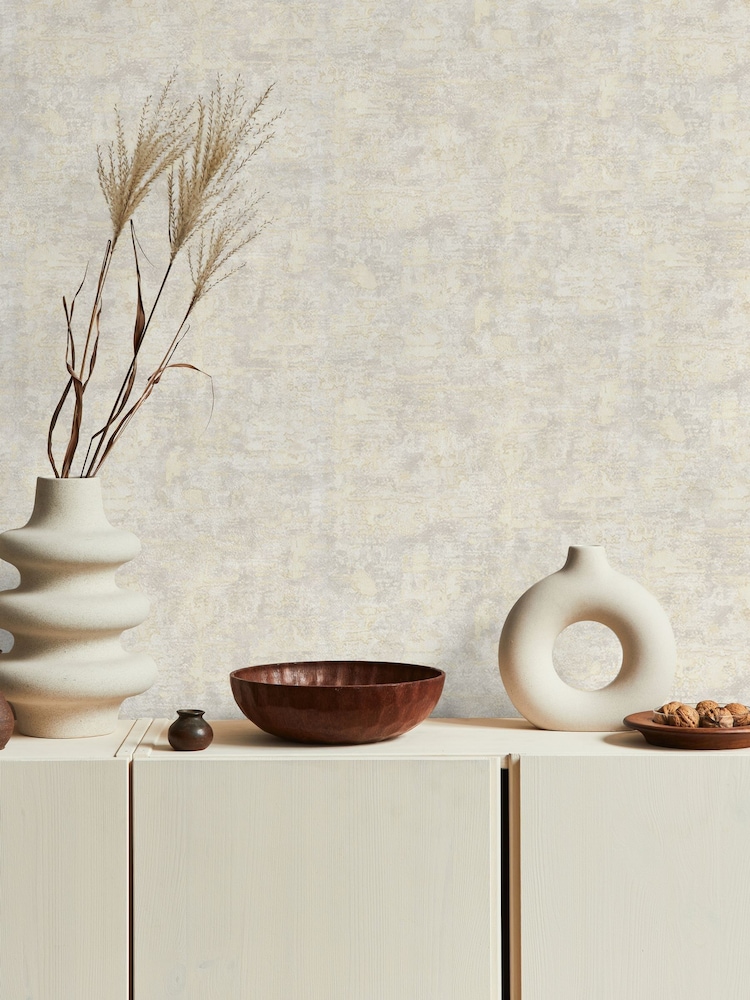 Graham & Brown Pale Gold Boutique Ornamental Texture A4 Wallpaper Sample - Image 1 of 3