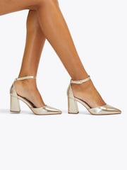 Carvela Gold Refined Court Shoes - Image 1 of 5