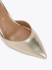 Carvela Gold Refined Court Shoes - Image 4 of 5