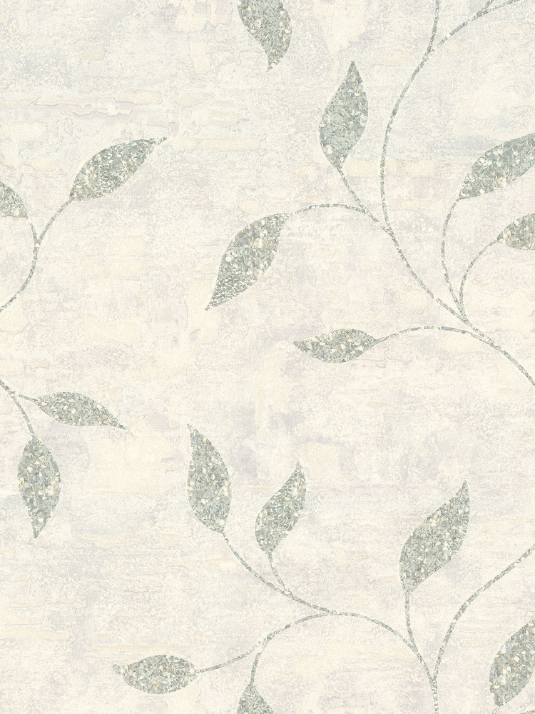 Graham & Brown Sage Boutique Ornamental Leaf A4 Wallpaper Sample - Image 2 of 3