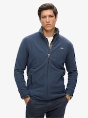 Superdry Navy Full Zip Polar Fleece - Image 1 of 6