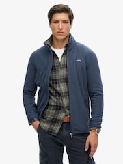 Superdry Navy Full Zip Polar Fleece - Image 2 of 6