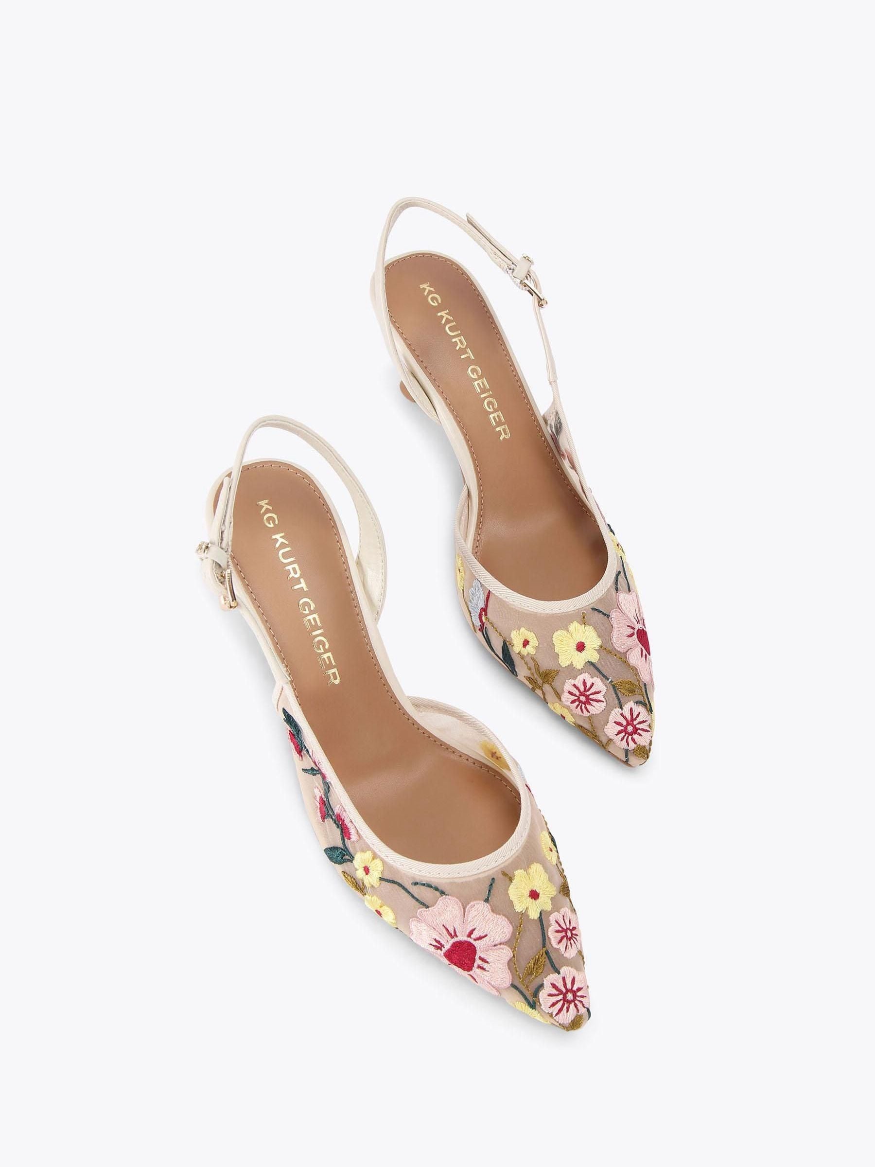 Buy KG Kurt Geiger Cream Floral Aria Low2 Shoes from Next USA