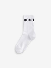 HUGO Ribbed Logo Socks 3 Pack - Imagen 2 de 4