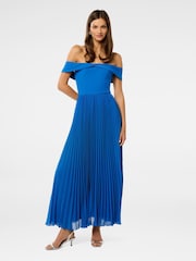 Forever New Louise Off Shoulder Pleated Midi Dress - Imagen 1 de 4