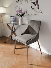 Centrepiece Grey Jupiter Dining Chairs Pair - Image 1 of 4
