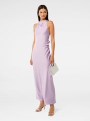 Forever New Purple Audrey Satin Backless Maxi Dress - Image 2 of 5