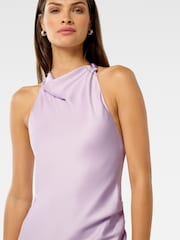 Forever New Purple Audrey Satin Backless Maxi Dress - Image 3 of 5