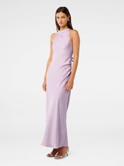 Forever New Purple Audrey Satin Backless Maxi Dress - Image 4 of 5