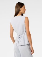 Forever New Blue Kimberly Extended Shoulder Waistcoat - Image 5 of 5