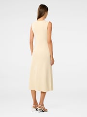 Forever New Cream Delilah Pearl Detail Knitted Dress - Image 2 of 4