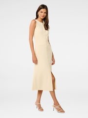 Forever New Cream Delilah Pearl Detail Knitted Dress - Image 4 of 4