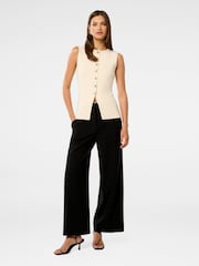 Forever New Cream Lauren Button Through Waistcoat - Image 2 of 5