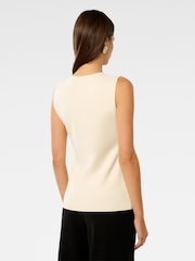 Forever New Cream Lauren Button Through Waistcoat - Image 5 of 5