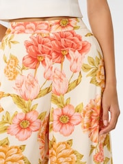 Forever New Cream Ingrid Wide Leg Trousers - Image 3 of 5