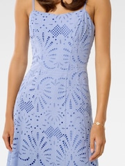 Forever New Blue Molly Embroidered Midi Dress - Image 3 of 4
