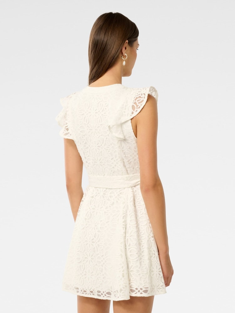 chinese dress ladies Show Me Your Mumu Monique Tie Maxi Dress, White/Ivory, XL - Women's Dresses