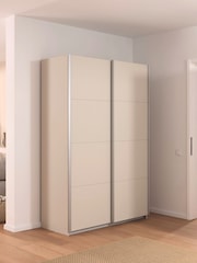 Rauch Champagne Cameron 1.3m Sliding Wood Semi Fitted Wardrobe - Image 1 of 6
