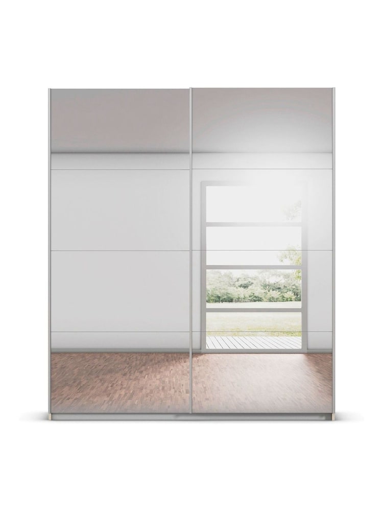 Rauch Champagne Cameron Mirror 1.8m Sliding Semi-Fitted Wardrobe - Image 2 of 6