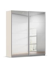 Rauch Champagne Cameron Mirror 1.8m Sliding Semi-Fitted Wardrobe - Image 3 of 6