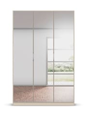 Rauch Champagne Cameron Mirror Semi Fitted Triple Wardrobe - Image 2 of 6