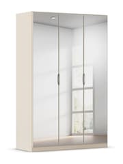 Rauch Champagne Cameron Mirror Semi Fitted Triple Wardrobe - Image 3 of 6
