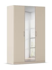 Rauch Champagne Cameron Wood and Mirror Semi Fitted Triple Wardrobe - Image 3 of 6